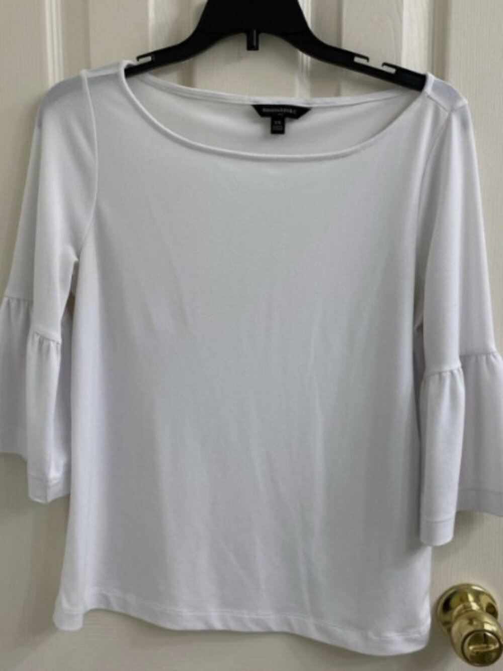 Banana Republic Ladies Top Bell Sleeves White Size XS